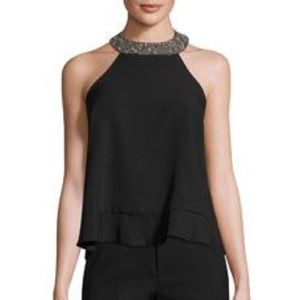MLV Beaded Black Top